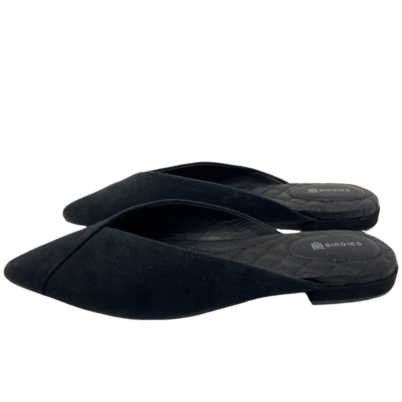 Birdies Shoes - Birdies Black Suede “The Swan” Shoes Sz 7